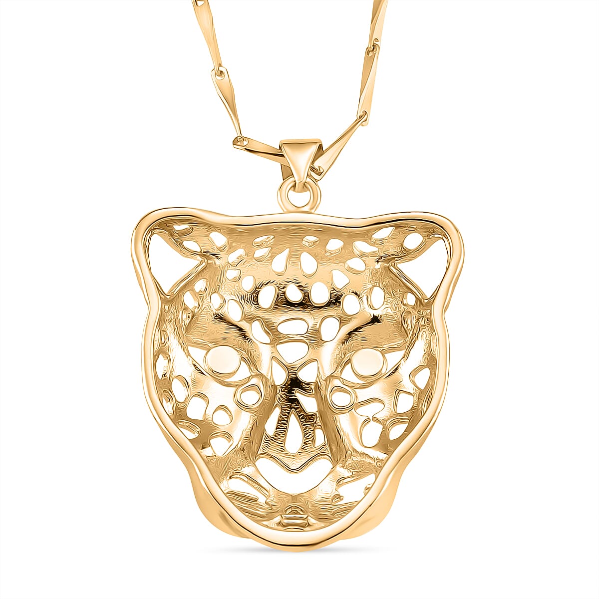 Panther Pendant with Chain (Size 17.5 - 2 Ext) in Gold Colour Plating 4396038 4