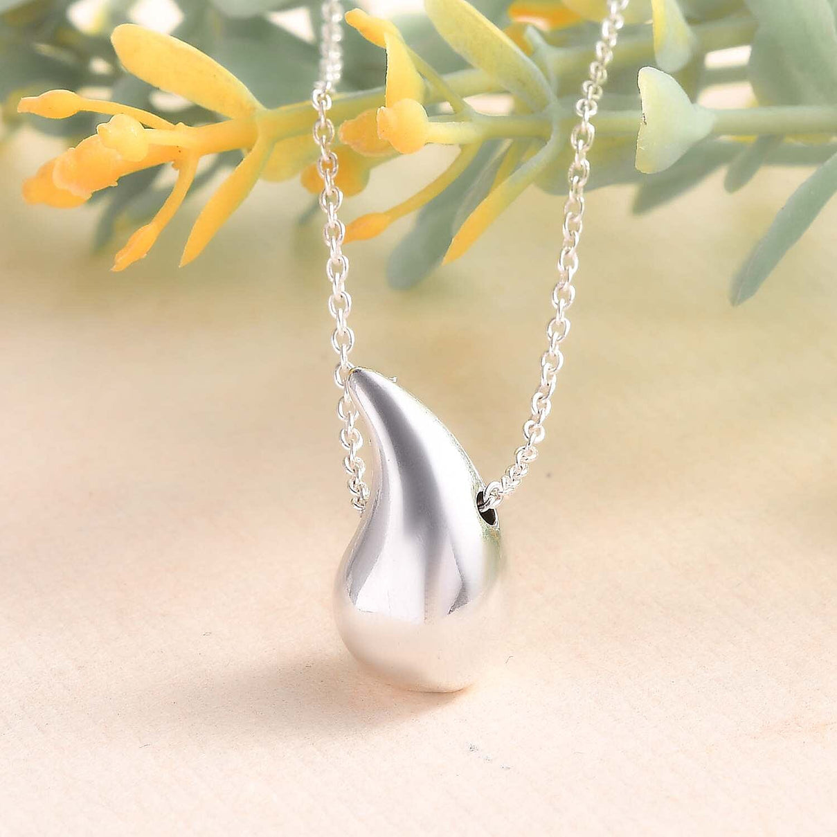 JCK Vegas Closeout - Sterling Silver Drop Pendant with Chain (Size 20) 4291055 3