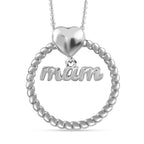 Pendant with Chain (Size 20) in Platinum Overlay Sterling Silver  Wt. 6.9 Gms