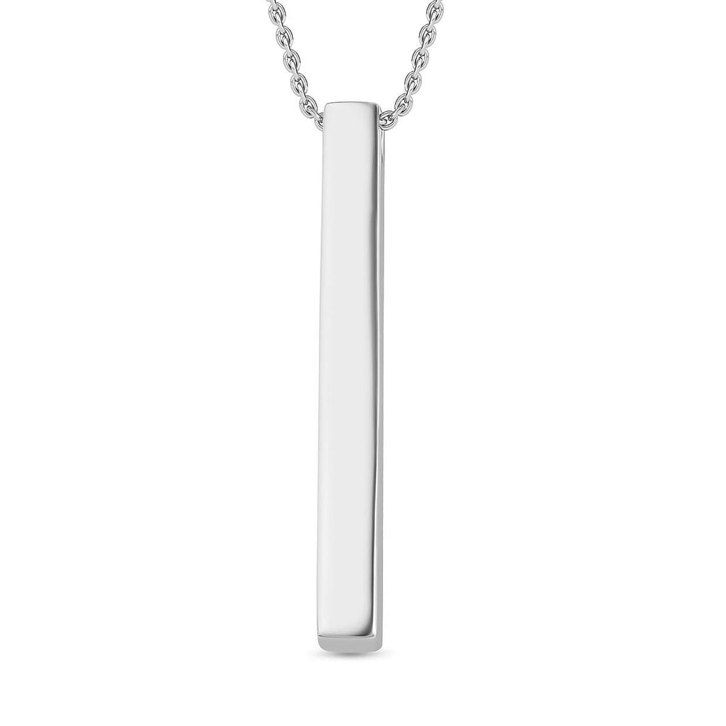 Pendant with Chain (Size 20) in Rhodium Overlay Sterling Silver  Wt. 13.36 Gms