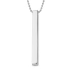 Pendant with Chain (Size 20) in Rhodium Overlay Sterling Silver  Wt. 13.36 Gms