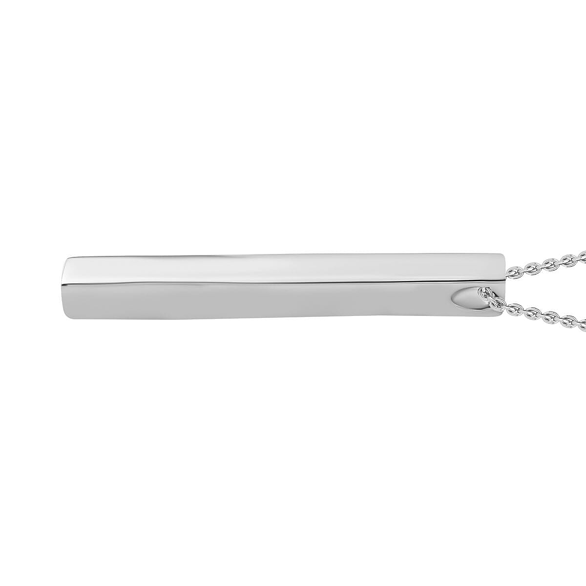 Pendant with Chain (Size 20) in Rhodium Overlay Sterling Silver  Wt. 13.36 Gms 4244124 4