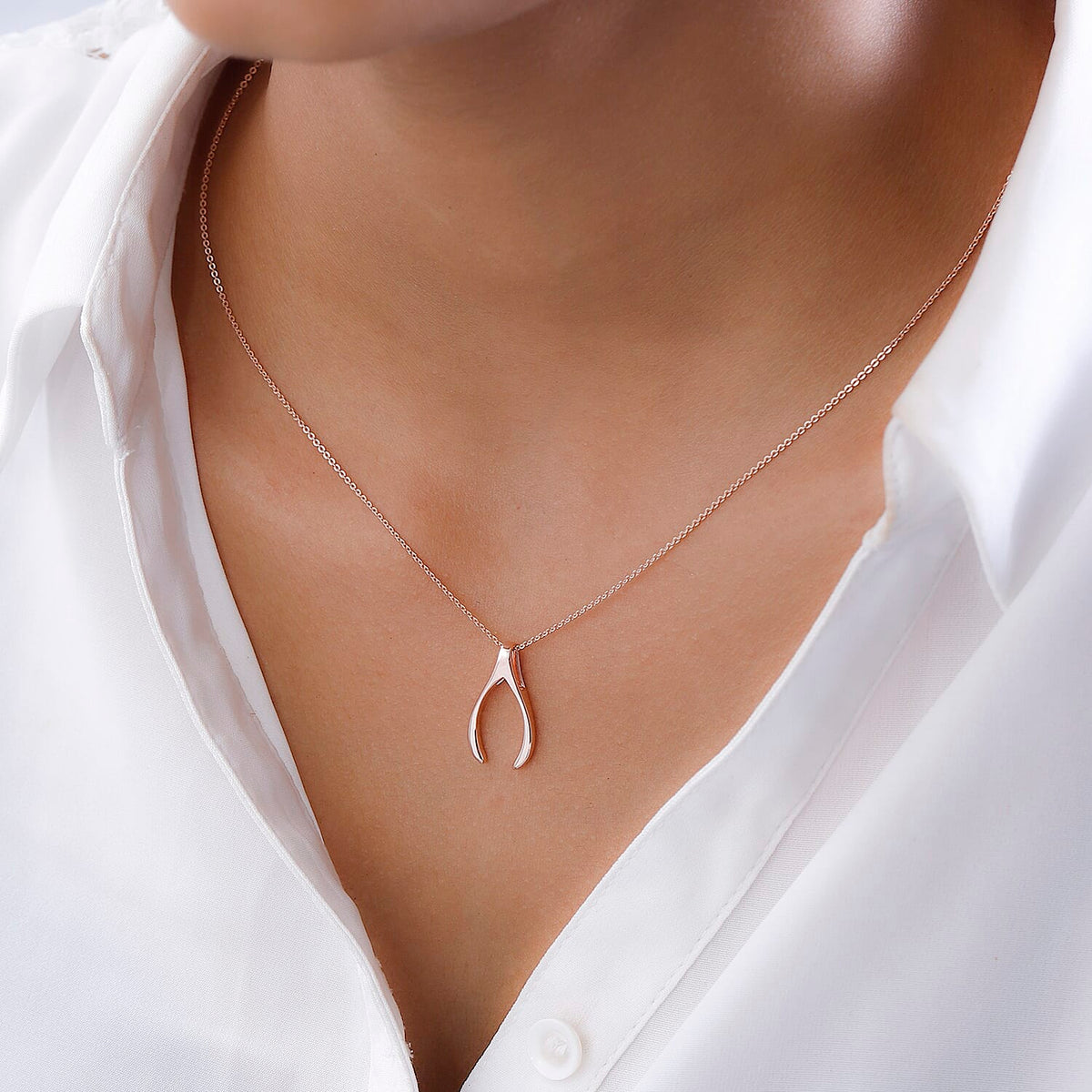 Pendant with Chain (Size 20) in Sterling Silver with 18K Vermeil Rose Gold 4158416 2