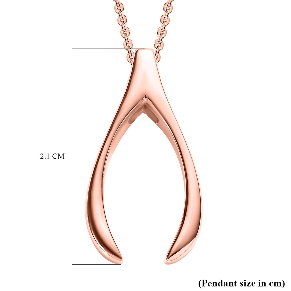 Pendant with Chain (Size 20) in Sterling Silver with 18K Vermeil Rose Gold 4158416 7