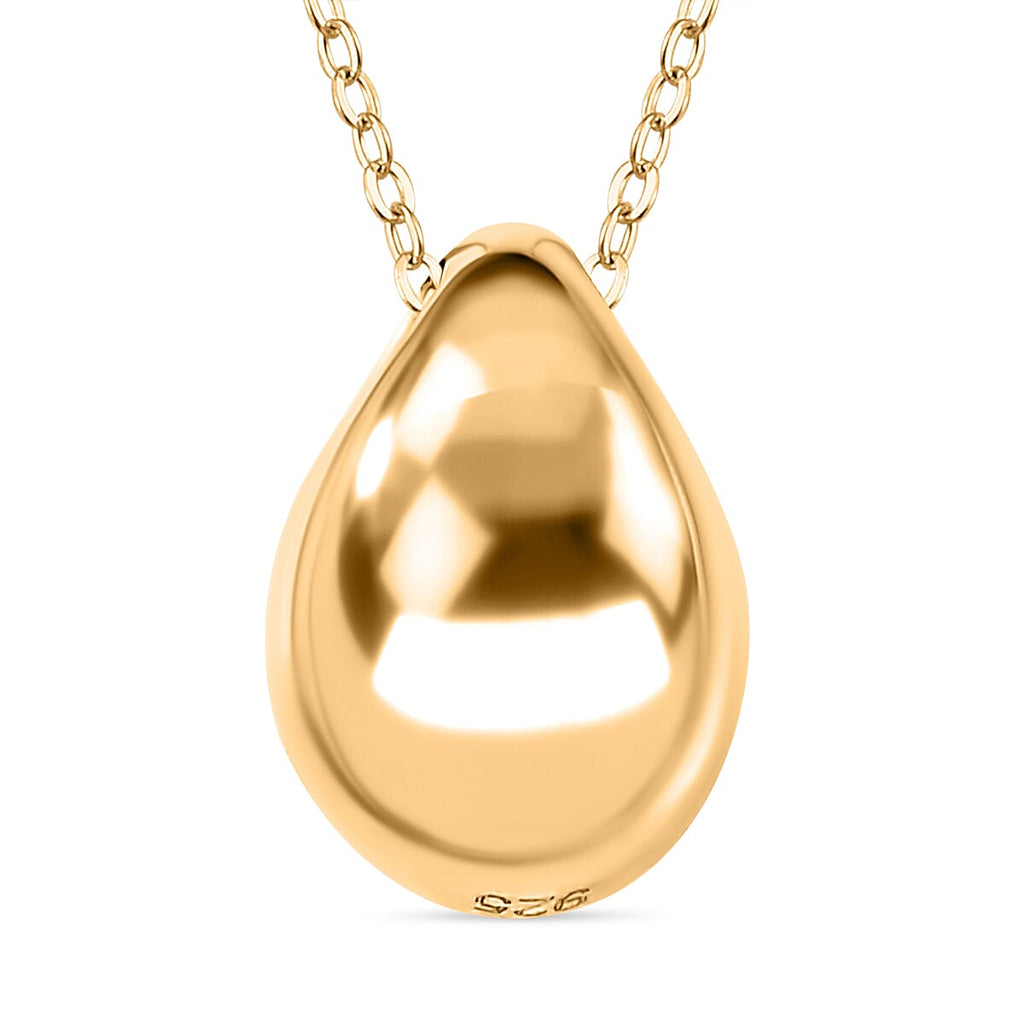 Pendant with Chain (Size 20) in Vermeil YG Sterling Silver  Wt. 5.17 Gms