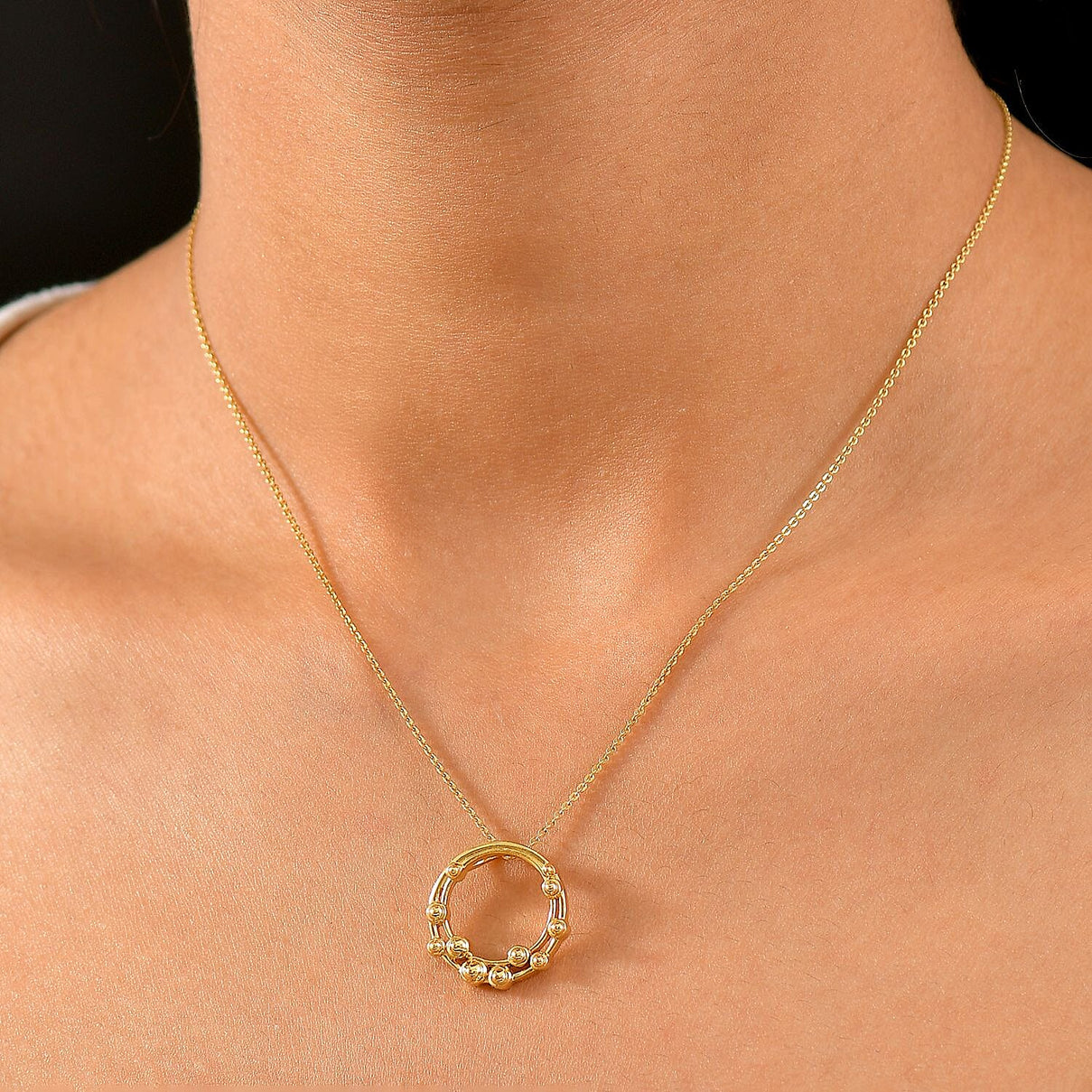 One Time Designer Closeout Deal - Bubble Pendant with Chain (Size 20) in Yellow Gold Overlay Sterling Silver 4366515 2