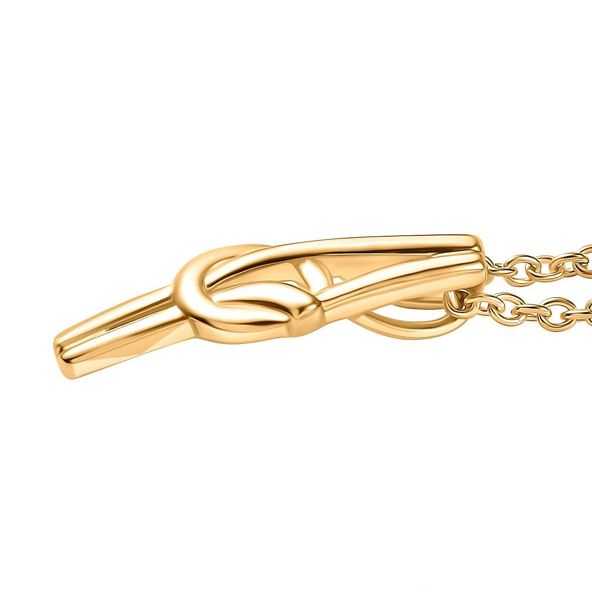 Love Knot Pendant with Chain in Yellow Gold Tone (Size 20) 4366523 4