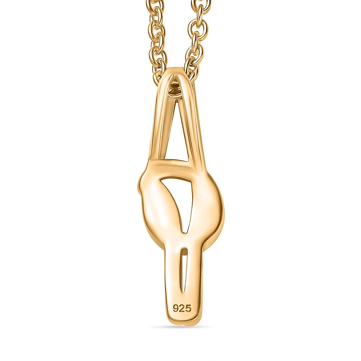 Love Knot Pendant with Chain in Yellow Gold Tone (Size 20) 4366523 5