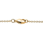 Love Knot Pendant with Chain in Yellow Gold Tone (Size 20)