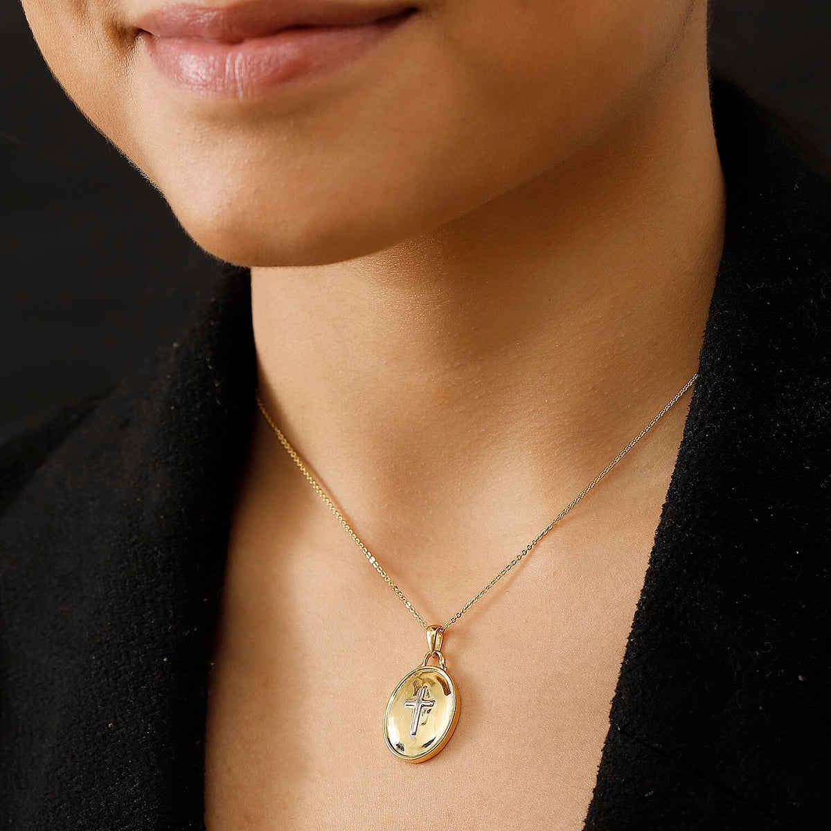 Pendant with Chain (Size 20) in 18K Yellow Gold Plated Sterling Silver 4329542 3