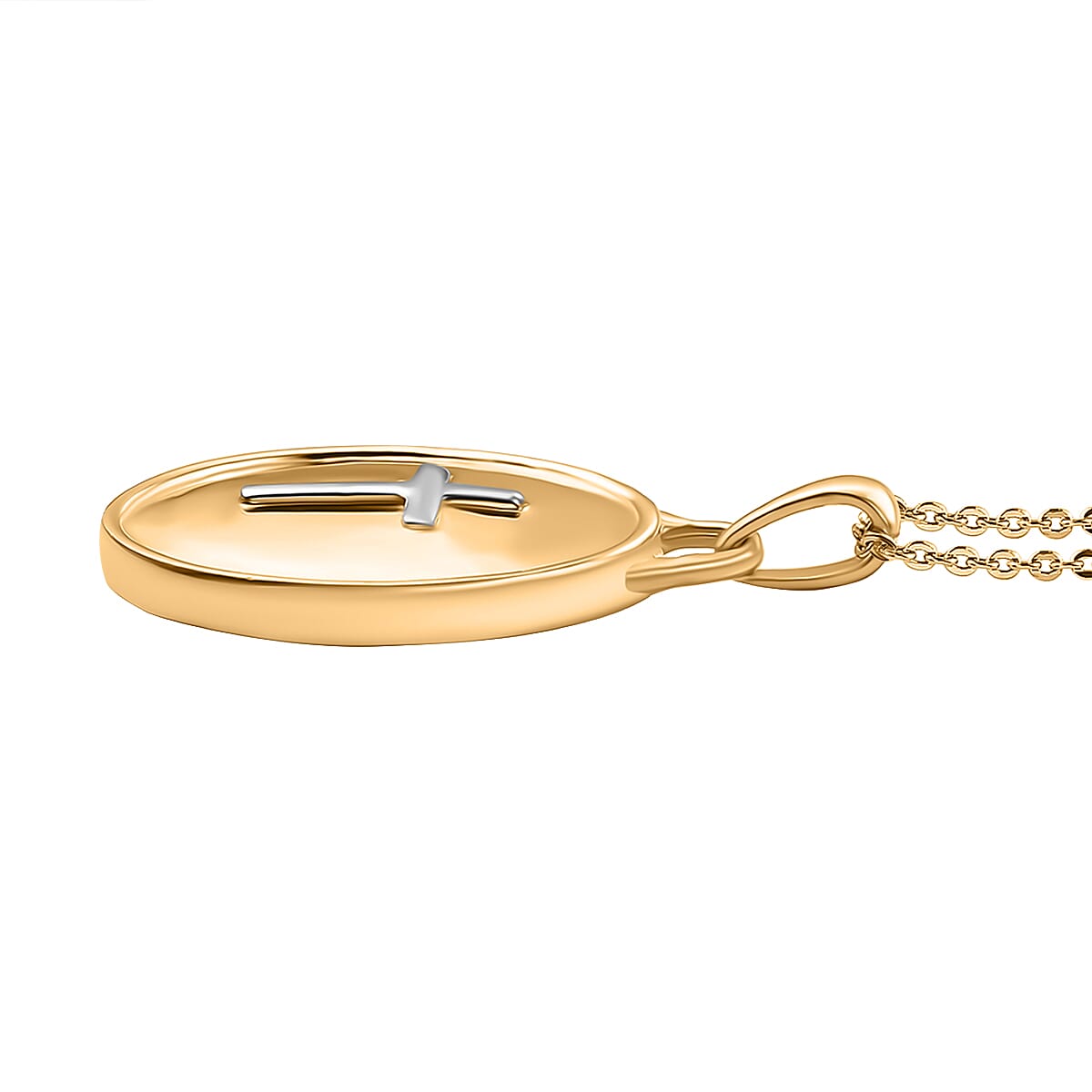 Pendant with Chain (Size 20) in 18K Yellow Gold Plated Sterling Silver 4329542 4