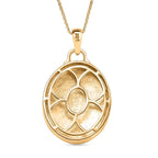 Pendant with Chain (Size 20) in 18K Yellow Gold Plated Sterling Silver