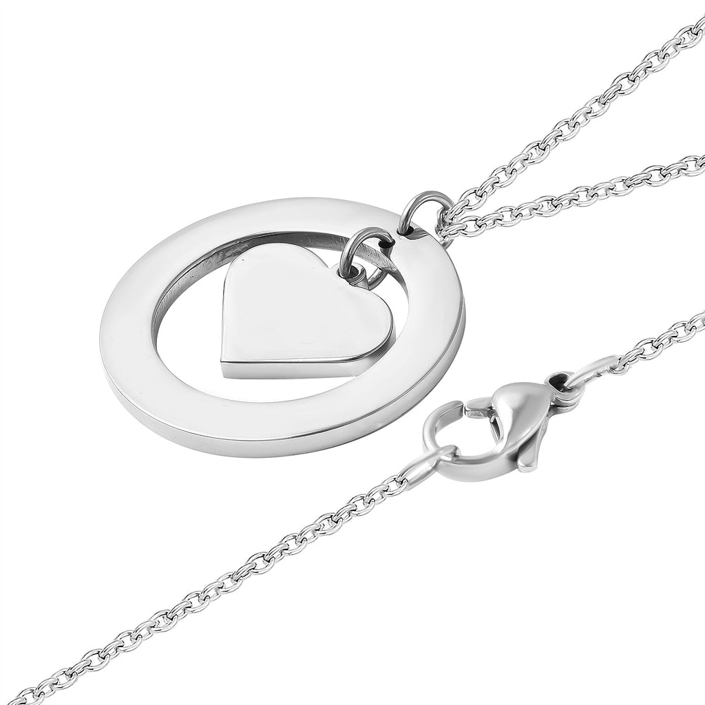 Pendant with Chain (Size - 20) in Stainless Steel