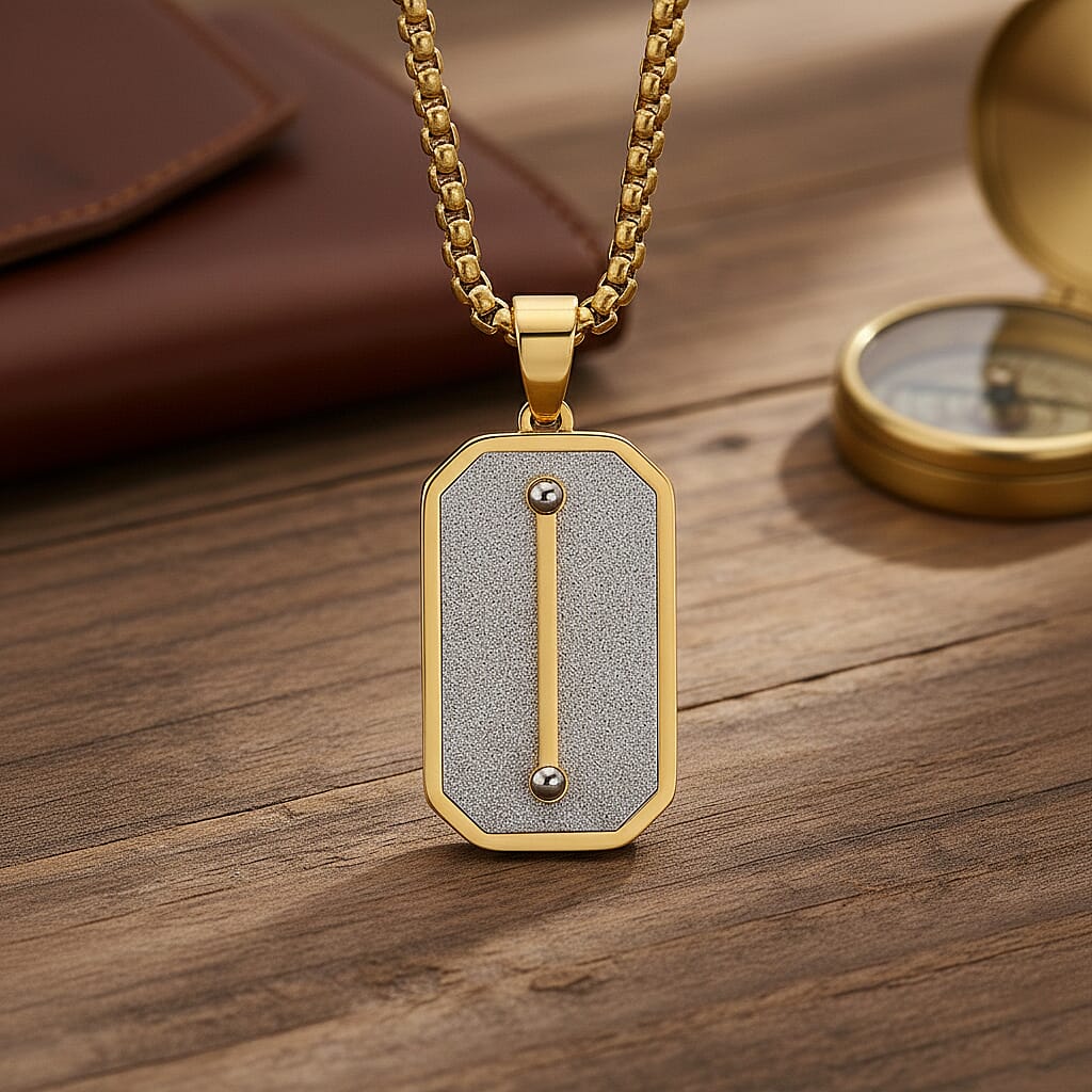 Pendant with Chain (Size - 24 - 2 Ext) in Dual Colour Tone 8250054 8