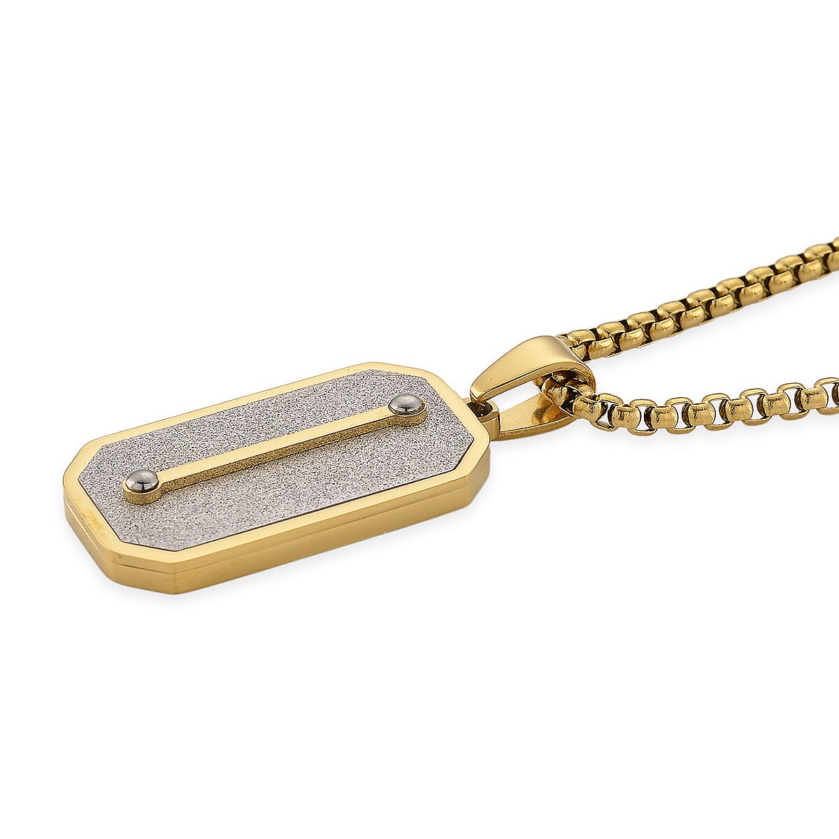 Pendant with Chain (Size - 24 - 2 Ext) in Dual Colour Tone 8250054 10