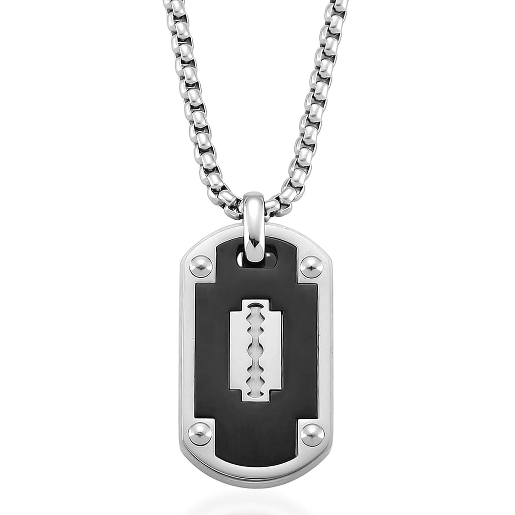 Pendent with Chain (Size - 24 - 2 Ext) in Dual Colour Tone