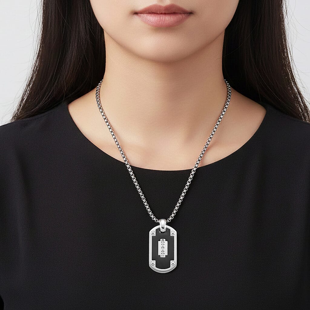 Pendent with Chain (Size - 24 - 2 Ext) in Dual Colour Tone 8250055 9