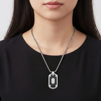 Pendent with Chain (Size - 24 - 2 Ext) in Dual Colour Tone