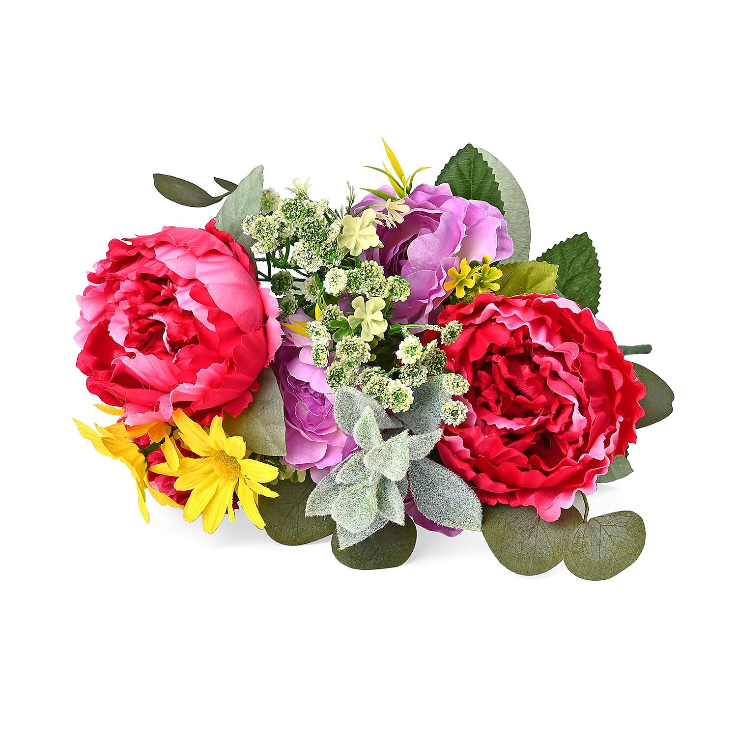 Peony Rose Large Faux Flower Bouquet 7688517 1