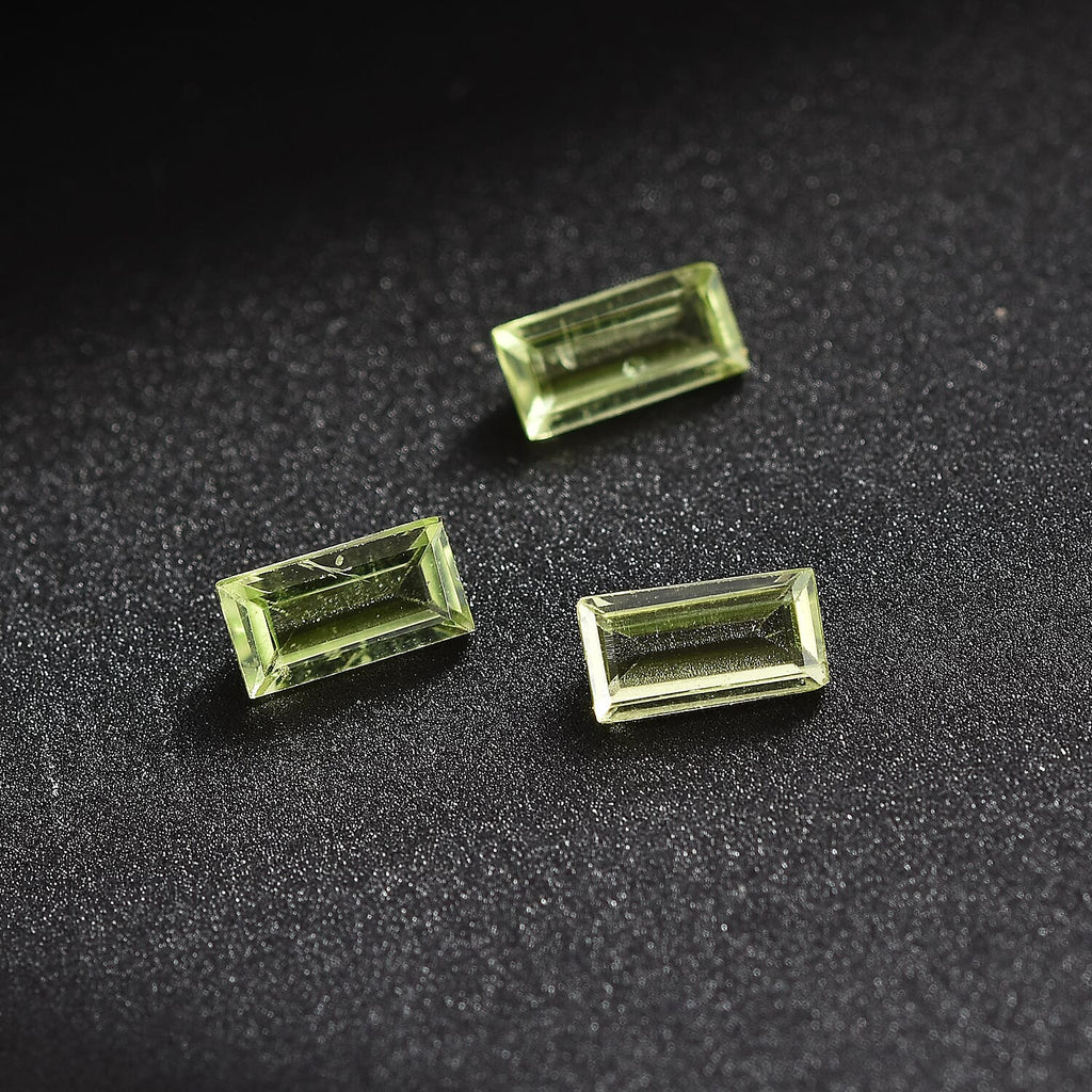 Peridot Baguette Gemstone 0.66 Ct. - 5x2.5 mm