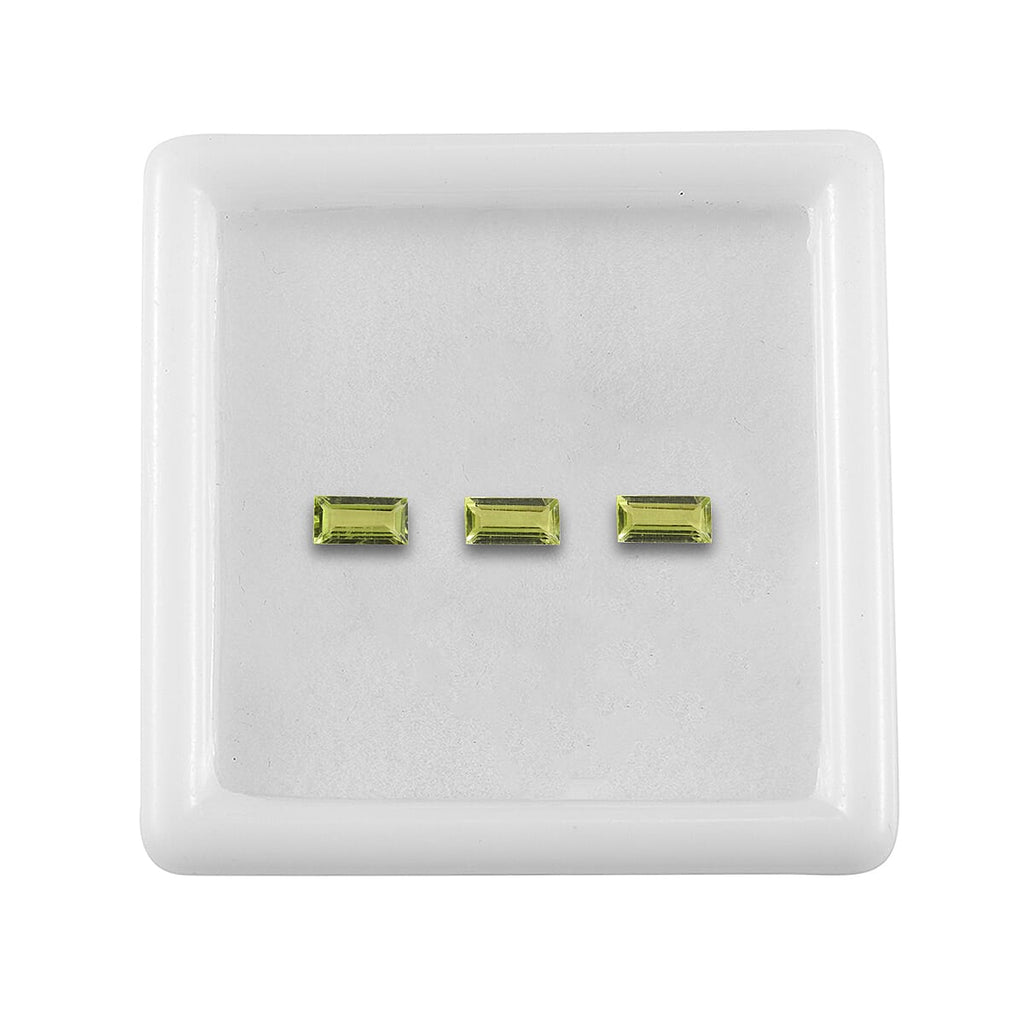 Peridot Baguette Gemstone 0.66 Ct. - 5x2.5 mm