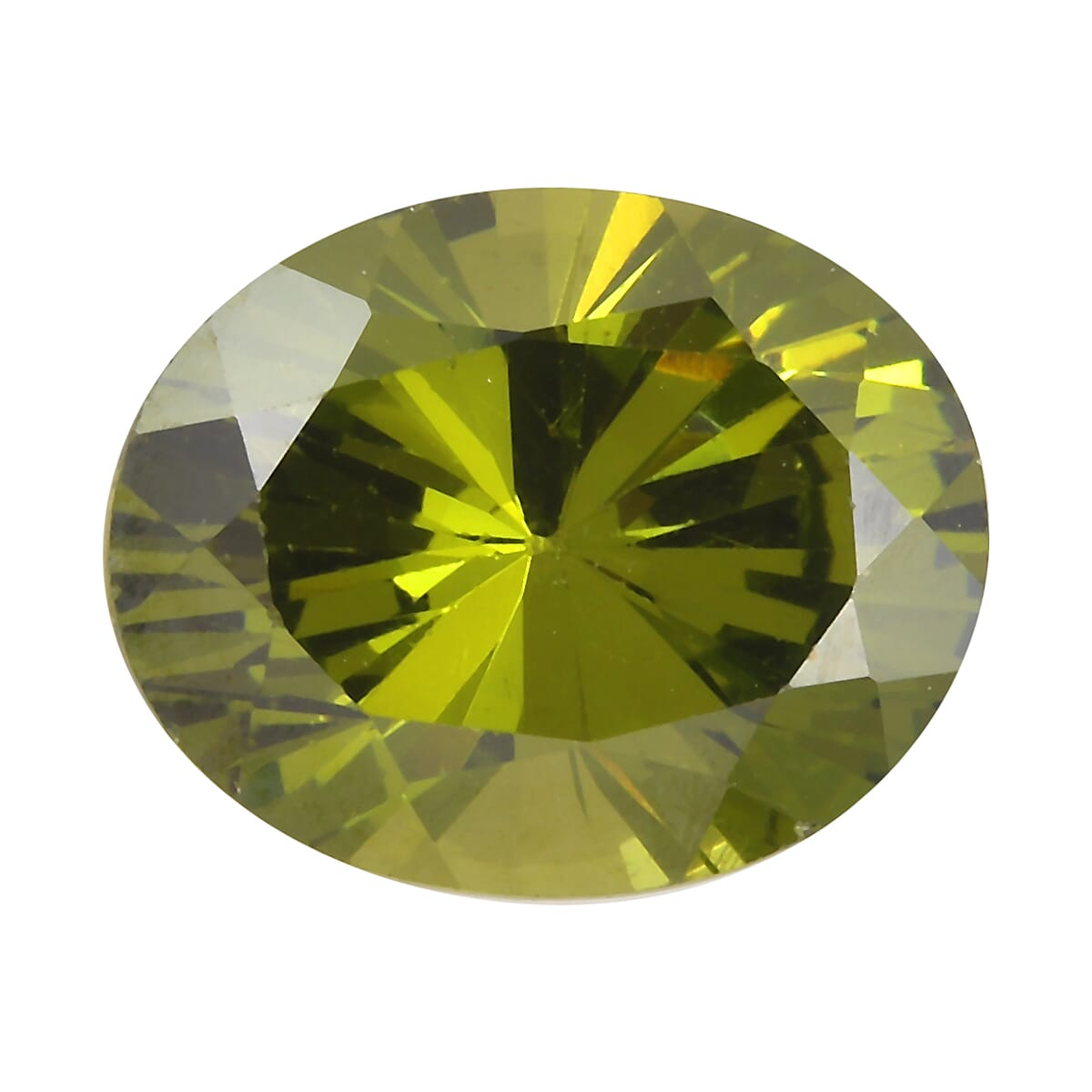 4.03 Ct. Peridot Cubic Zirconia Loose Gemstone in Oval Shape (10x8mm) 8068415 0