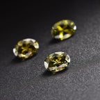 Peridot Cubic Zirconia Oval Shape Gemstone 3.47 Ct. - 7x5 mm
