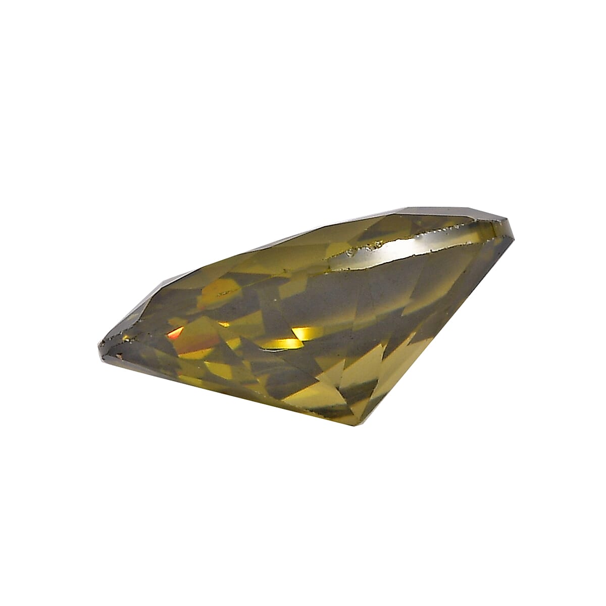 Set of 3 Peridot Cubic Zirconia Loose Gemstones in Oval Shape  3.47 Ct. (7x5mm) 8068417 2