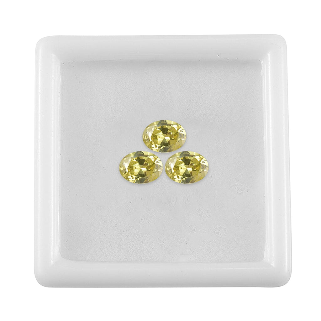 Peridot Cubic Zirconia Oval Shape Gemstone 5.91 Ct. - 8x6 mm