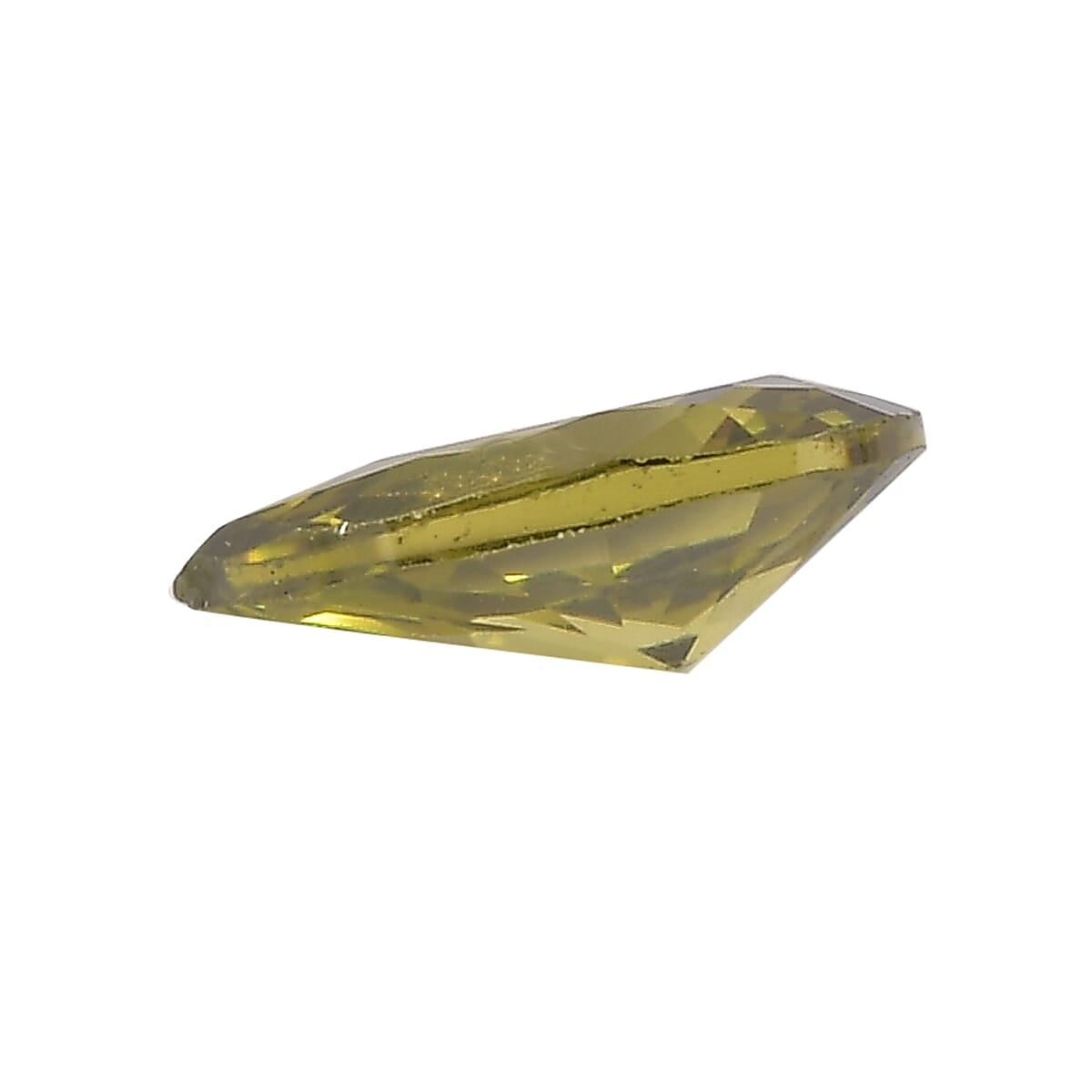 Set of 3 Peridot Cubic Zirconia Loose Gemstones in Pear Shape 0.86 Ct. (5x3 mm) 8068419 3