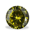 Peridot Cubic Zirconia Round 7 mm Gemstone, 2.00 Ct