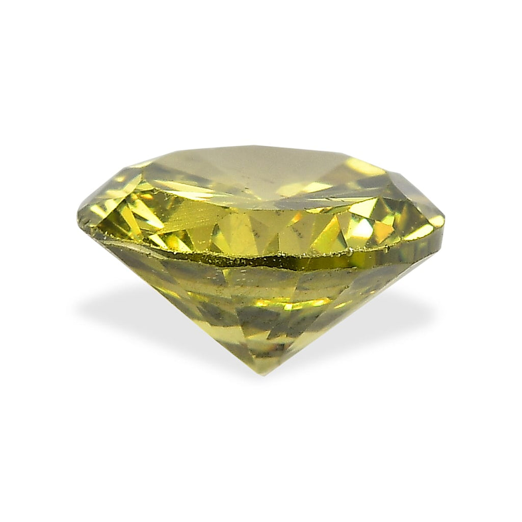 Peridot Cubic Zirconia Round 7 mm Gemstone, 2.00 Ct