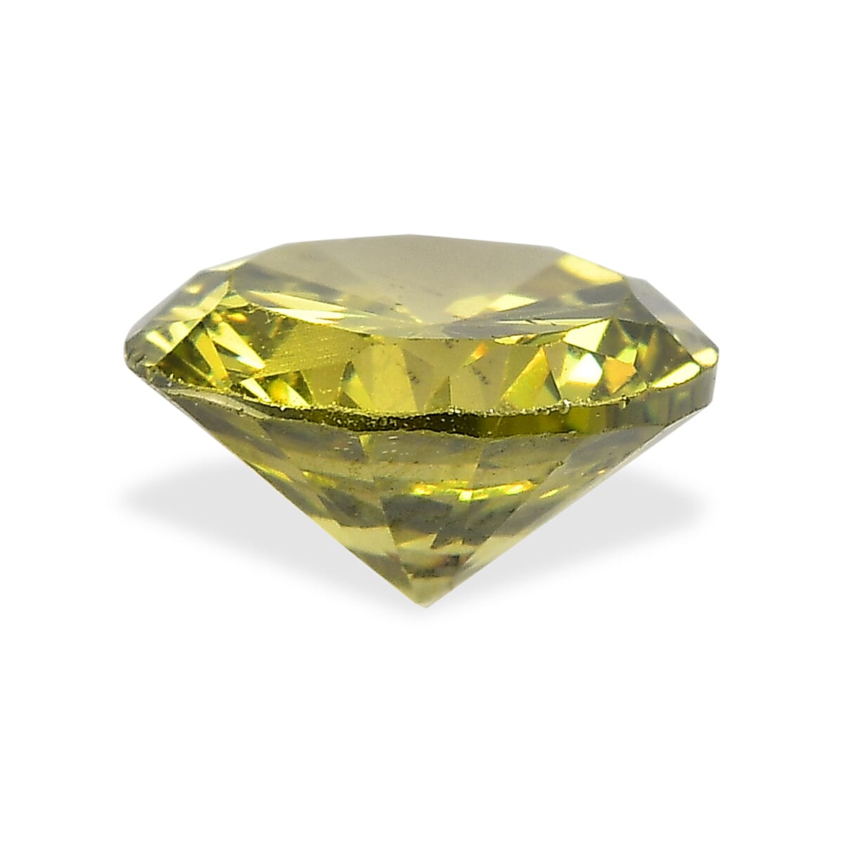 Peridot Cubic Zirconia Round 7 mm Gemstone, 2.00 Ct 8508167 3
