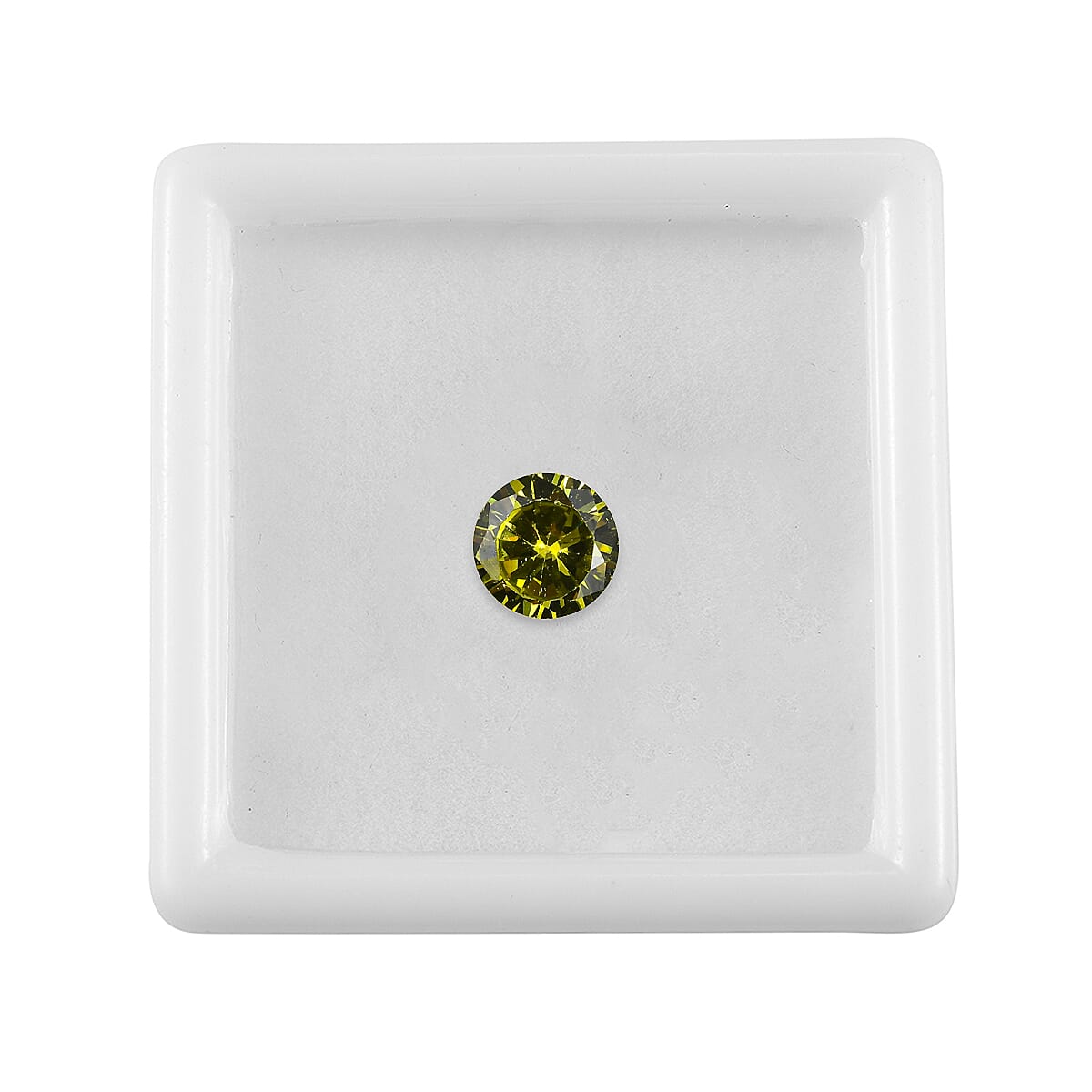 Peridot Cubic Zirconia Round 7 mm Gemstone, 2.00 Ct 8508167 4