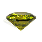 Peridot Cubic Zirconia Round 8 mm Gemstone, 3.36 Ct