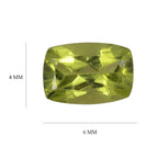 Peridot Cushion Shape Gemstones 0.97 Ct