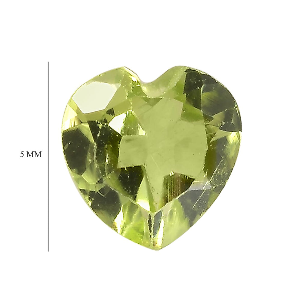 Peridot Heart Shape Gemstone 1.25 Ct. - 5 mm