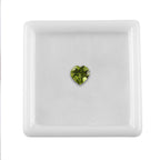 Peridot Heart 7 mm