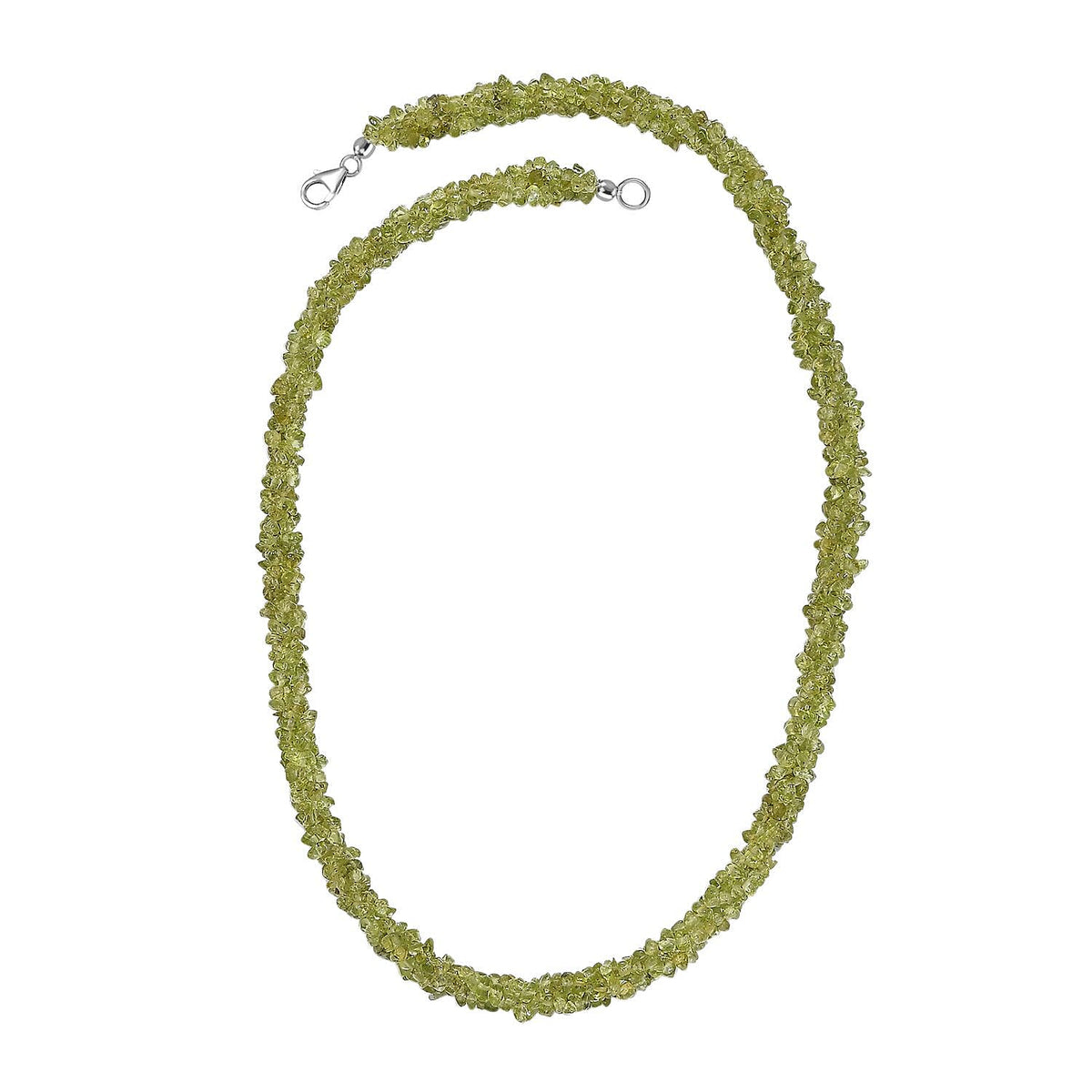 Peridot Necklace (Size - 20) in Platinum Overlay Sterling Silver 198.0 Ct. 7981501 4