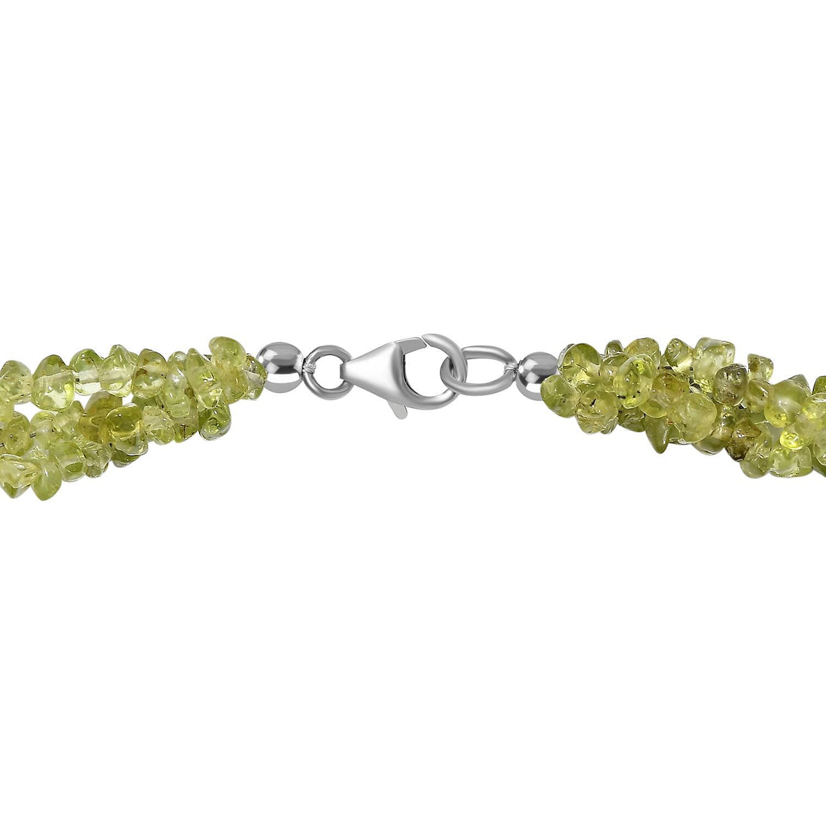Peridot Necklace (Size - 20) in Platinum Overlay Sterling Silver 198.0 Ct. 7981501 5