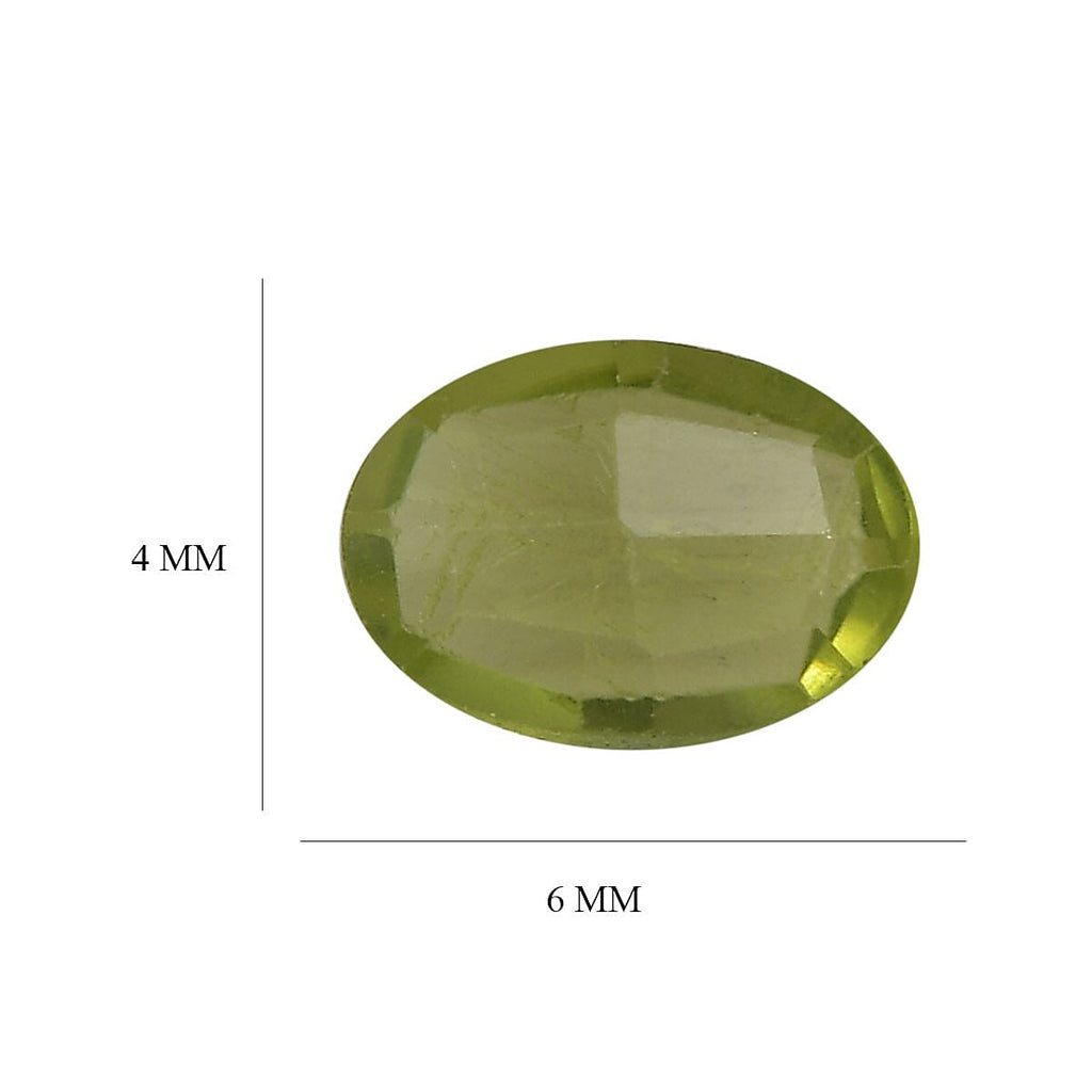 Peridot Oval Shape Gemstones 0.85 Ct