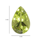 Peridot Pear 6x4 mm