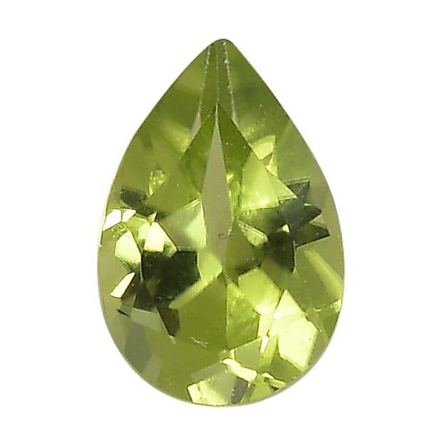 A Peridot Loose Gemstone in Pear Shape (6x4mm) 0.38 ct. 8025915 0