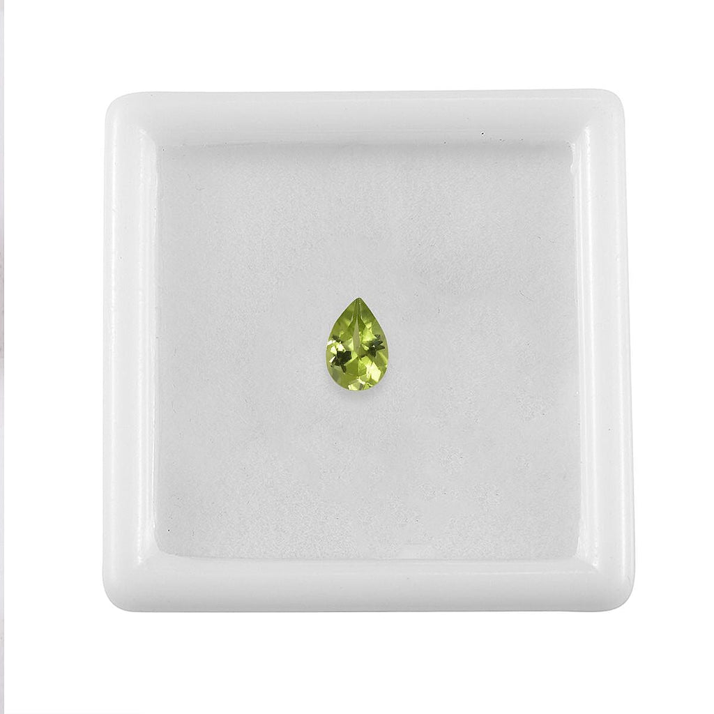 Peridot Pear Shape Gemstone 0.38 Ct