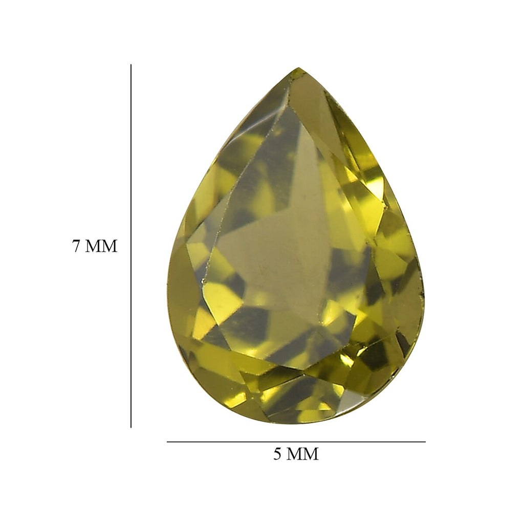 Peridot Pear Shape Gemstone 2.02 Ct. - 7x5 mm