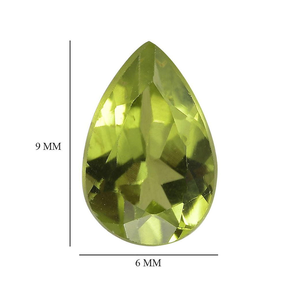 Peridot Pear 9x6 mm