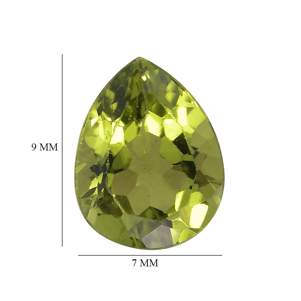 Peridot Pear 9x7 mm
