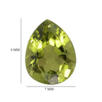 Peridot Pear 9x7 mm