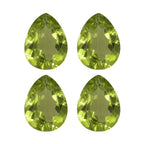 Peridot Pear Shape Gemstones 6.02 Ct