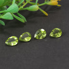 Peridot Pear Shape Gemstones 6.02 Ct
